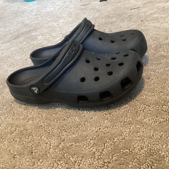 CROCS Black Comfort Clogs - Picture 1 of 4